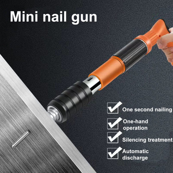 Powerful Handheld Concrete Nail Gun Mini Cannon Nailer Dedicated for