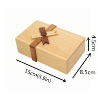 Puzzle Gift Case Box with Secret Compartments Wooden Money Box to Challenge