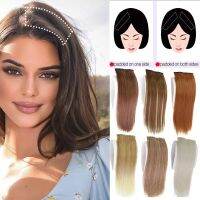 Synthetic Invisable Seamless Hair Pads Clip In One Piece 2Clips Increase hair volume Hair Extensions Top Side Cover Hairpiece