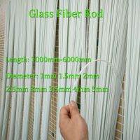 1-6 Meters White Glass Fiber Bar Diameter 1 1.5 2 2.5 3 3.5 4 5mm Insulation Material Solid Fiberglass Rod Length 1000-6000mm