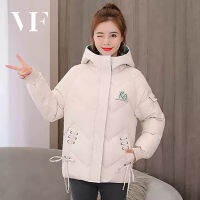 VFA384 VFASION เสื้อกันหนาว เสท้อกันหนาวผญ เสื้อกันหนาวขนเป็ดAutumn and winter womens cotton-padded jacket, short padded jacket, female student, Korean style loose trend coat, fashionable all-match cotton jacke