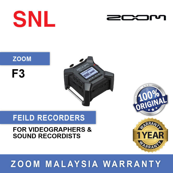 Zoom F3 2Input / 2Track Portable Field Recorder Lazada