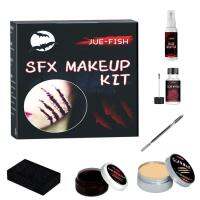 New Halloween Makeup Kit Skin Wax Fake Blood Fake Scars Painted Halloween Horror Makeup Set Halloween Party Supplies excitement