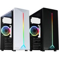 เคสคอมพิวเตอร์ไฟ RGB ATX (NP) NUBWO NPC-323 HORIZON สีดำ