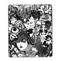 Junji Ito Mouse Pad Square Anti-Slip Rubber Mousepad Gaming Desk Computer Desk Pads Anime Manga Japan Otaku Harajuku Mouse Mat