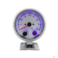 ออโต้คาร์ T achometer tacho วัด0 ~ 8000รอบต่อนาทีเมตร2 "52มิลลิเมตรสากลรถมอเตอร์ LED สีขาวเมตรตัวชี้รอบต่อนาที12โวลต์ gasolin