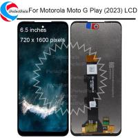 6.6 สำหรับการเล่น Motorola Moto G (2023) แผงสัมผัสหน้าจอ LCD ประกอบหน้าจอดิจิตอลซ่อมแซมชิ้นส่วนสำหรับ Moto G Play 2023 LCD