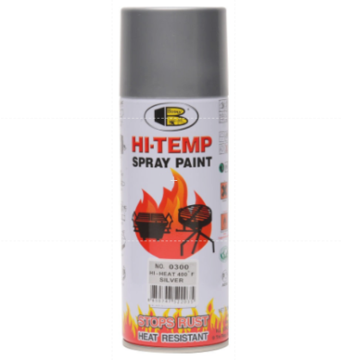 Bosny สีสเปรย์ทนความร้อน 400 ํF บอสนี่ "Bosny" ขนาด 400 CC. Hi Heat Spray Hi Temp Spray สี ทนความร้อน สีสเปรย์พ่นเตา