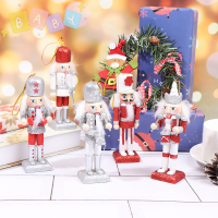 FactoryOutlete?Cheap? 12ซม.ไม้ Nutcracker solidder ภาพรุ่น handcraft Christmas Home Decor ของขวัญ