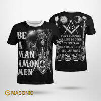 （Can send logo badge customization）Be A Man  Men - Freemason T-shirt - Gmasonic（Beautiful and fashionable clothing in sizes for adults and children）02