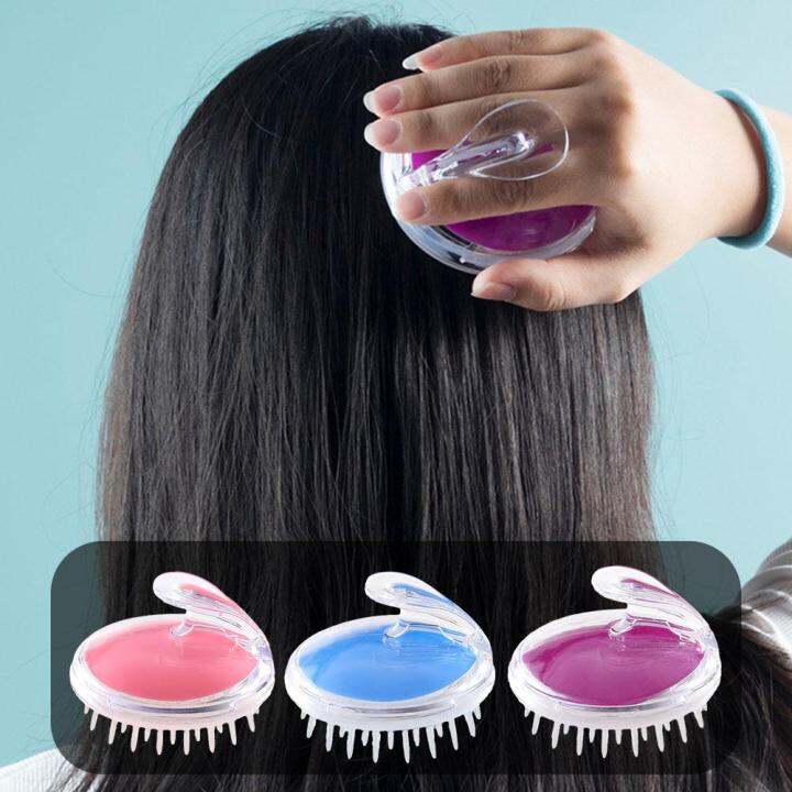 Silicone Hair Massager Comb Head Scalp Massage Shampoo Promote Brush