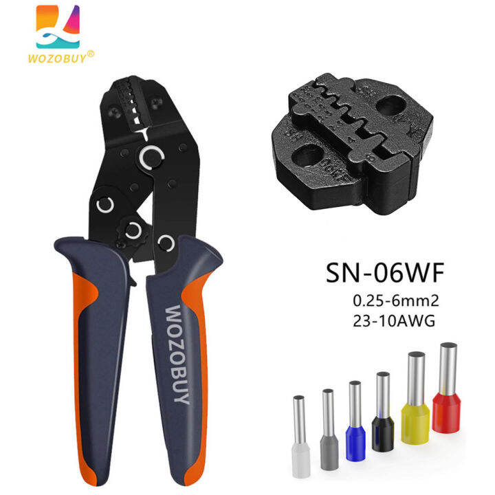 wozobuy-wire-terminal-ferrule-crimping-tool-hsc8-6-6sn-06wf-ratchet-electrician-crimper-pliers-with-cable-lugs-kit-awg23-10