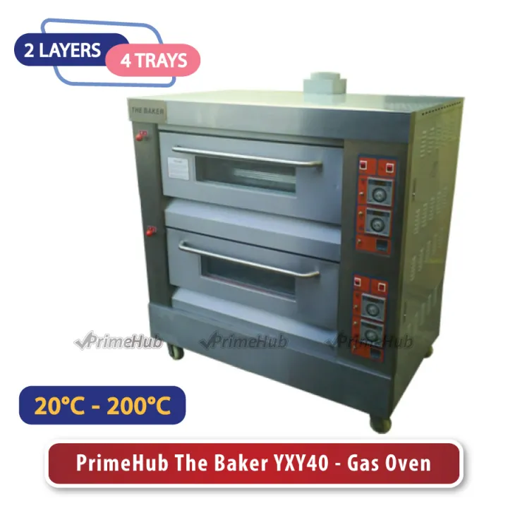 PrimeHub The Baker YXY40 (2 Layers w 4 Trays) Gas Oven, For Baking