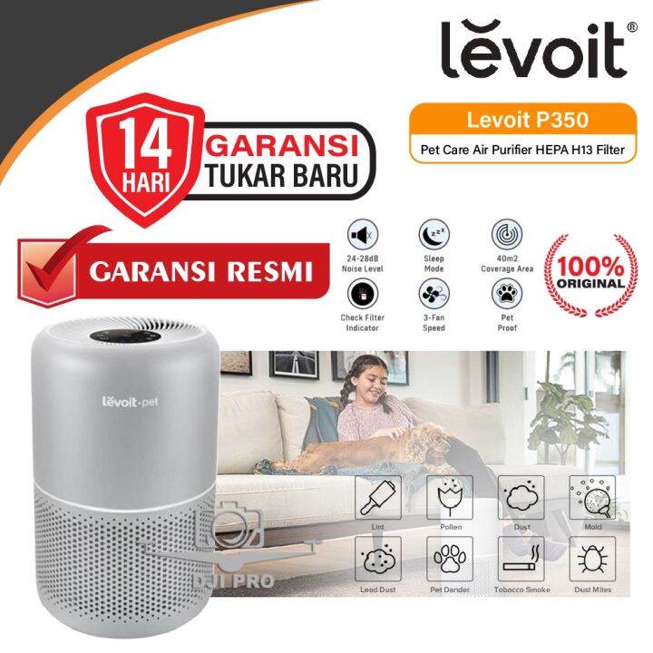 Levoit Core P350 Pet Care Air Purifier HEPA H13 Filter Original Resmi