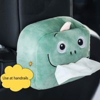 ✿⊙ Auto Cartoon Tissue Box Creative 3D Cute Animal Car Hanging Paper Napkin Tissue Box For Car Interior Home Office Accessories