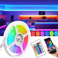 Led Strip Light 5050 RGB Bedroom Living Room Decor Luces Luminous String Ribbon Lighting Fita Lamp Waterproof Diode Shape String