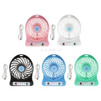 Portable Gadget USB Fan 5W Outdoor LED Light Fan Air Cooler Desk USB Fan without 18650 Battery