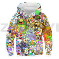 Kawaii My ร้องเพลง Monsters เกม3D Hoodie เด็กอะนิเมะเสื้อผ้าวัยรุ่นสาวการ์ตูนหลวม Pullovers ชายเสื้อลำลอง Hoody