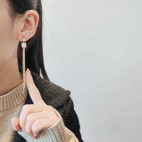 Long Tassel Earrings  Korean Temperament  Look Thin  S925 Silver Needle