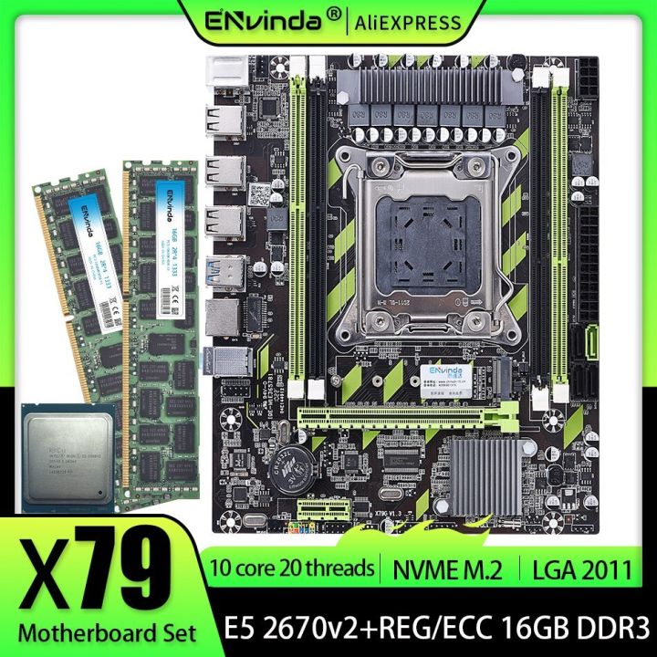 x79-motherboard-with-xeon-e5-2670-v2-cpu-2-8gb-or-16gb-ddr3-1333-reg-ecc-ram-memory-combo-kit-server-set-nvme-kit-combo