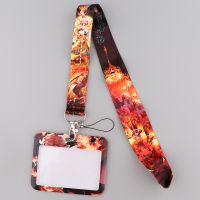 JF1496 Rengoku Kyoujurou Japanese Anime Neck Strap Lanyards for Key ID Card Gym Cell Phone Strap USB Badge Holder Rope Phone Charms