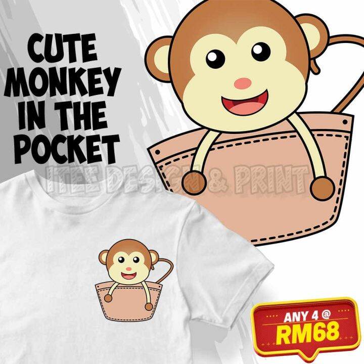 Cute monkey hotsell t shirts