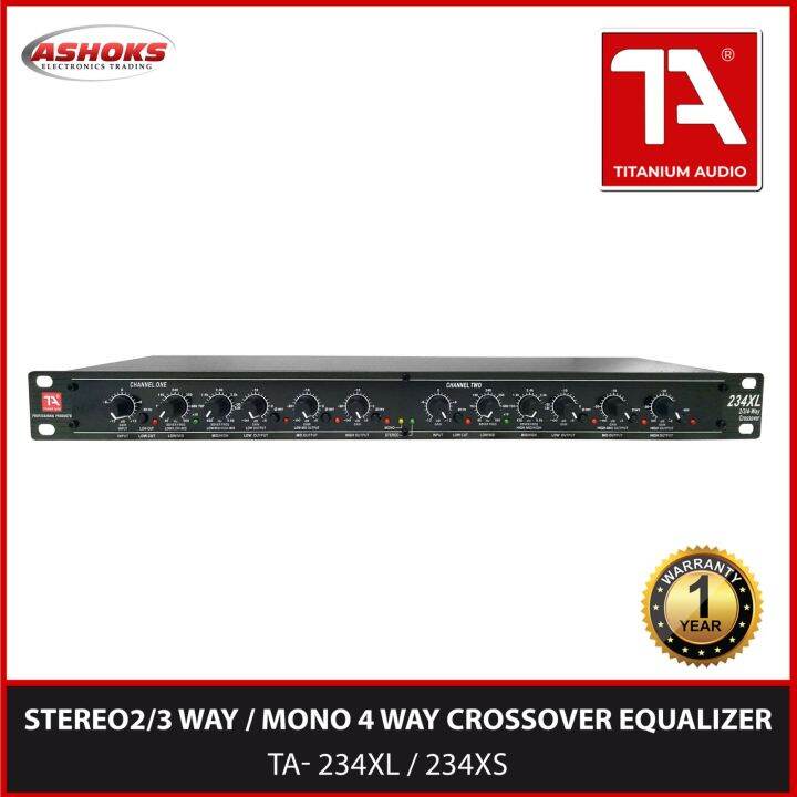 234Xl Crossover Professional Stereo 2/3 Way Mono 4 Way Crossover For