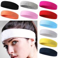 Tennis Running Absorb Sweat Towel Fitness Sweat Head Band Stretch Sweatband Sports Headband Cotton Elastic Towel