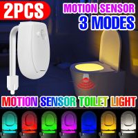 【CC】 2PCS Toilet Night PIR Sensor Washroom Lamp Bowl Lighting