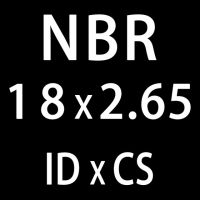 แหวนโอริงโอโอริ่งโอน้ำมันหนาวงแหวนซีลยาง2.65มม. 50ชิ้น/ล็อตปะเก็นซีล Id16/17/18/19/20มม. ไนไตรล์ (Id18Mm)