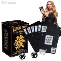 ✈♝ Mahjong Playing Cards Water-proof Board Game Traveling Outing Seniors Classmates