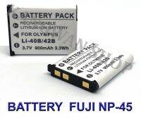 (แพ็คคู่ 2 ชิ้น) FNP45 / NP45 / NP-45 / NP-45A / NP-45S แบตเตอรี่สำหรับกล้องฟูจิ Camera Battery For Fujifilm FinePix J10,J20,J30,J40,XP10,XP20,XP30,J110,J120,J150,J210,J250,JV300,JV500,JX660,JX680,Instax mini90