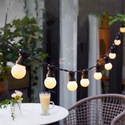 Patio String Light Outdoor Garland Lights Globe Bulb Fairy String Light New Year Party Garden Patio Garlands Decorate