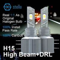 STELLA 2PCS H15 LED Canbus for Volkswagen for Skoda for Mazda CX5 LED H15 led Driving light for Golf7 for Ford Roger 70w 12000LM Bulbs  LEDs  HIDs