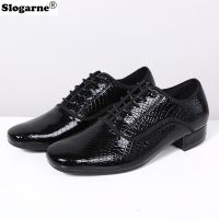 Mens Modern Dance Shoes Man Square Dance Shoes Outdoor Dance Latin Shoes Jazz Shoes Indoor Suede Sole Ballroom Waltz Heels Shoe