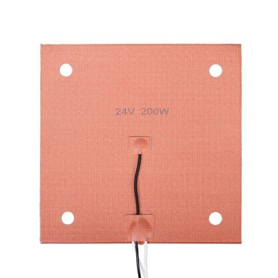 【CW】 Hot Bed Silicone Heated 230x230mm 24V/110V/220V gel Build Plate with 4 Screw Holes