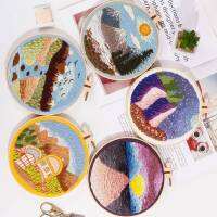 ชุดปักลายวิว 20cm. Landscape DIY Embroidery Kit 20cm.