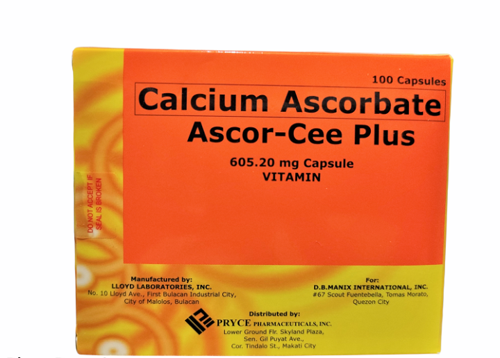 Calcium Ascorbate ASCORCEE PLUS 100 capsules FDA Approved Lazada PH