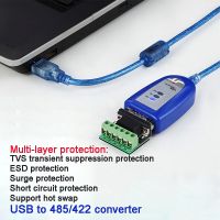 เกรดอุตสาหกรรม RS485 เป็น USB Communication Converter เป็น 485 โมดูล USB ถึง 485 422 สายเคเบิลอนุกรม