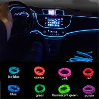 1M 3M 5M car EL Wire led strip Atmosphere light for DIY flexible AUTO interior Lamp Party decoration lights Neon strips 12V USB LED Strip Lighting