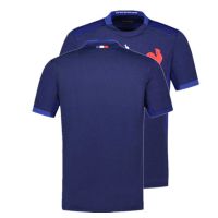 2023 France Home Rugby Jersey Domicile Bleu Shirt Size S-M-L-XL-XXL-3XL-4XL-5XL