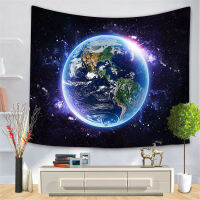 Starry Universe Galaxy Wall Tapestry Solar System Planet Art ตกแต่งผนังพื้นหลังผ้าแขวนผ้า Blackout Curtain Tablecloth ผ้าเช็ดตัวชายหาด