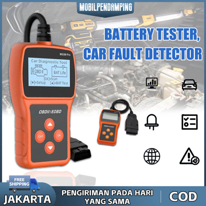 Penguji Baterai Detektor Kesalahan Mobil Obd Scanner Alat Diagnostik