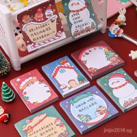 Cartoon Christmas Sticky Notes Student Message Memo Notepad Learning Office Notepaper Santa ClausNTimes Stickers