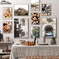 【hot】۩♨  Architecture Landscape Canvas Print Poster Still Fruit Painting Europe Picture Wall