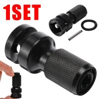 12" Square Drive To 14 inch Hex Ratchet Socket Adapter Converter Steel Impact Socket Adapter Tool With O Ring + Pin Kit