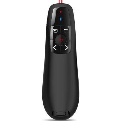 1 PCS Wireless Presenter Pointer Remote Control Presentation Clicker 2.4GHz Black for Powerpoint Office School Supplies