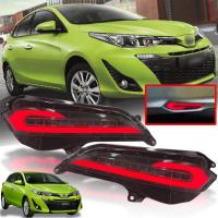 ไฟทับทิมท้าย LED รุ่น โตโยต้า ยาริส เอทีฟ TOYOTA YARIS ATIV ปี 2017 - 2019 สีสโม๊ค 1 คู่ ซ้าย + ขวา รวมชุดสายไฟ