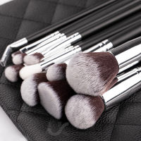 RANCAI 1015pcs Professional Make-up Brushes Set Makeup Power Brush Make Up Beauty Tools Soft Synthetic Hair With Leather Case