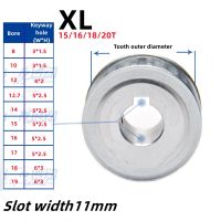 XL Two-Plane Timing Pulley 15-20 Teeth Aluminum Alloy Timing Pulley with Keyway Bore 8/10/12/12.7/14/15/16/17/18/19mm 3D Printer Furniture Protectors